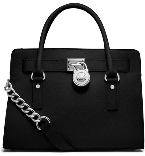 michael kors hamilton medium size|hamilton medium leather satchel.